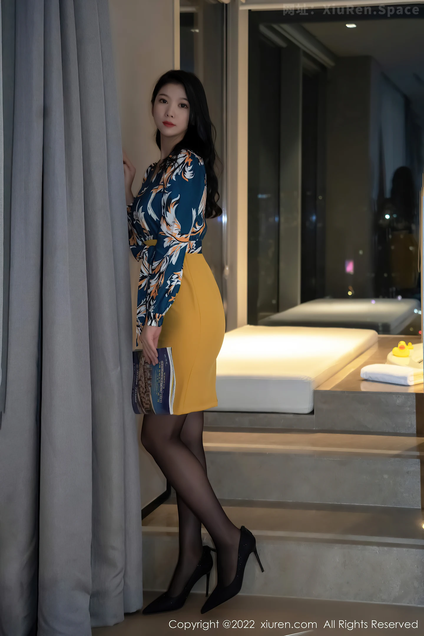 图片[5]-[XiuRen秀人网]VOL.4880 模特李雅柔蓝色图案上衣配黄短裙露性感内衣超薄黑丝诱惑写真51P-秀人网官方网站